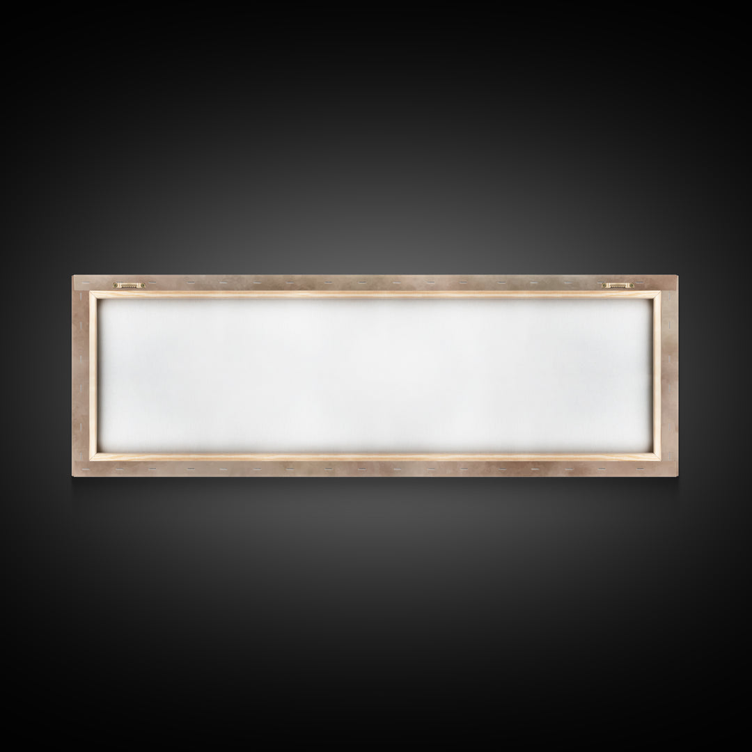 Manger In The Mist, Framed Canvas Print, Panoramic Art, Christian Wall Art, Christian Art Canvas, Christmas Art, Christian Decor, Jesus Pai