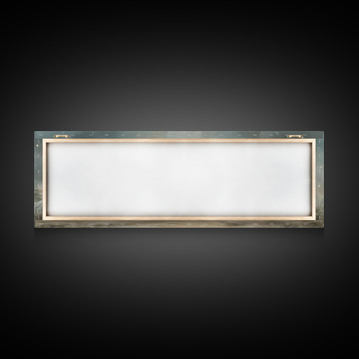 Holy Dawn Light | Framed Canvas Print | Christian Wall Art | Christmas Art | Panoramic Wall Art | Christian Art Canvas | Jesus Painting