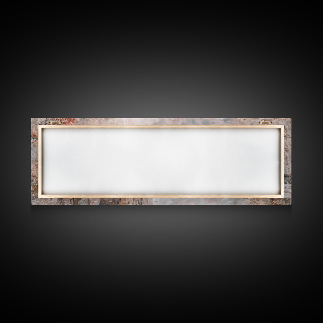 Silent Birth Grace | Framed Canvas Print | Christian Christmas Art | Christian Wall Art | Panoramic Art | Christian Art Canvas | Jesus Pain