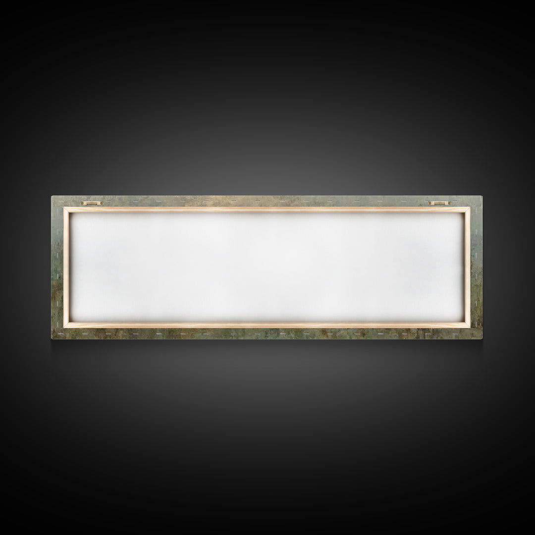Evening Comfort, Framed Canvas Print, Christian Wall Art, Jesus Painting, Panoramic Frame, Christian Art Canvas, Christian Decor