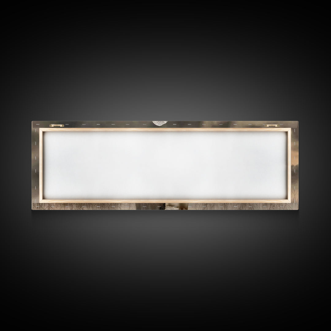 Gentle Leading – Framed Canvas Print – Christian Wall Art – Christian Art Canvas – Jesus Painting – Panoramic Painting – Christian Decor