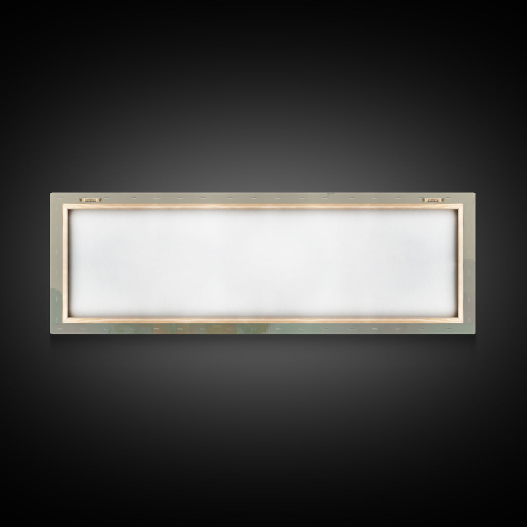Solitude In Faith - Framed Canvas Print - Panoramic Art - Christian Art Canvas - Jesus Painting - Christian Wall Art - Modern Christian Pai