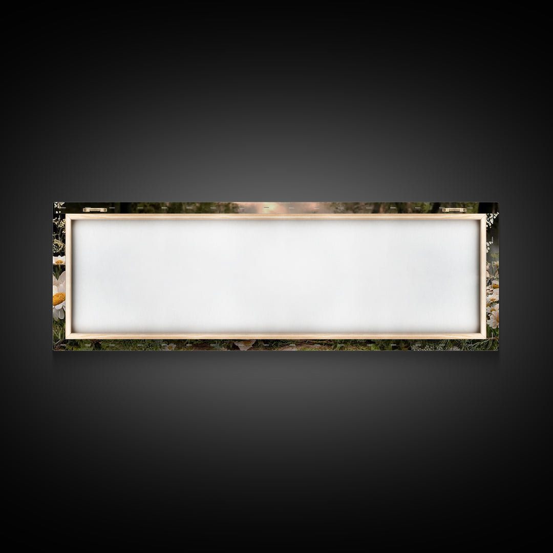 Forest Mercy | Framed Canvas Print | Christian Art Canvas | Christian Wall Art | Panoramic Print | Christian Art | Christian Gift