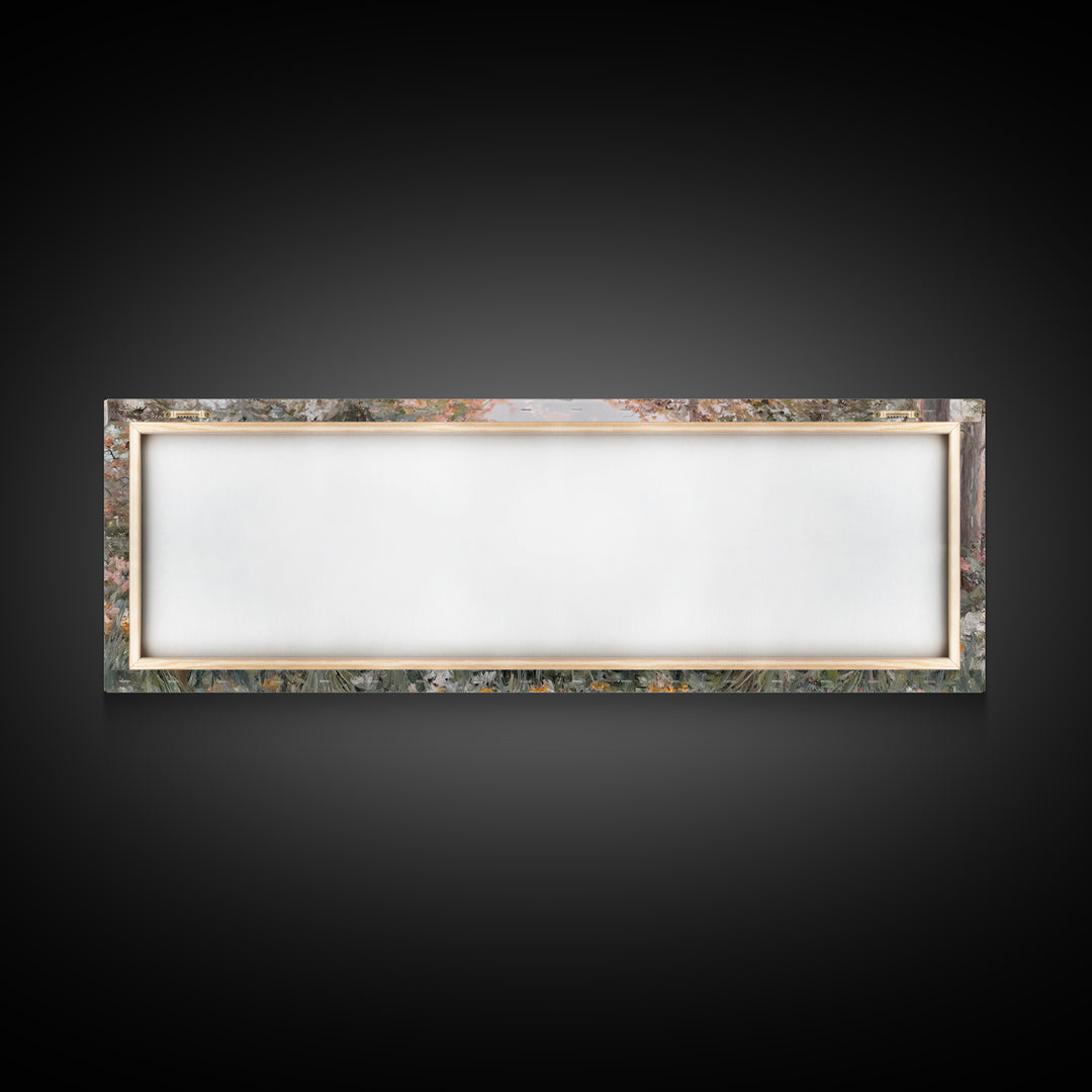 Morning Of Grace – Framed Canvas Print – Christian Wall Art – Christian Art Canvas – Panoramic Art – Christian Painting – Christian Gift