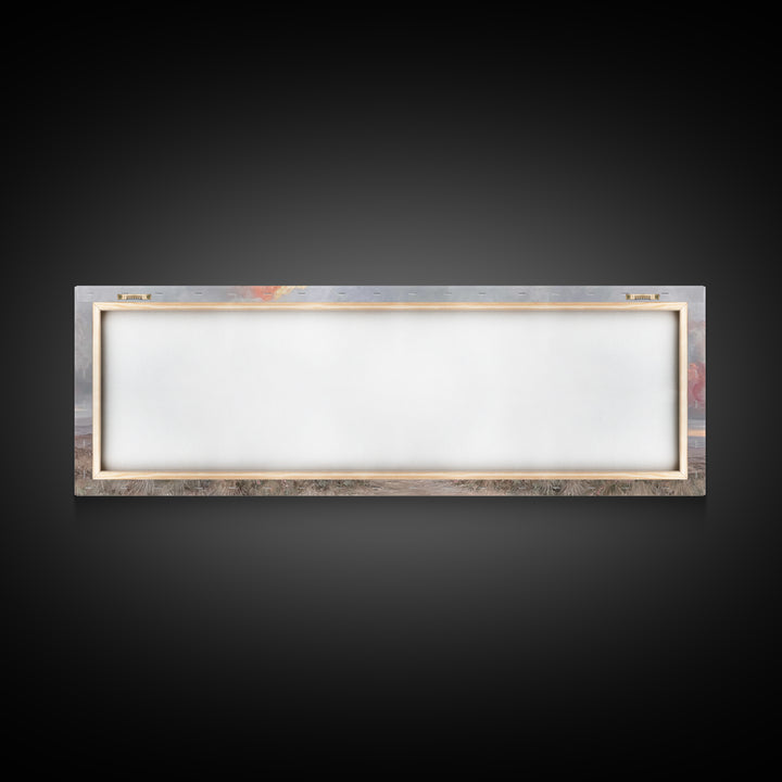 Risen Dawn Light – Framed Canvas Print – Christian Wall Art – Christian Art Canvas – Jesus Painting – Panoramic Art – Christian Christmas A