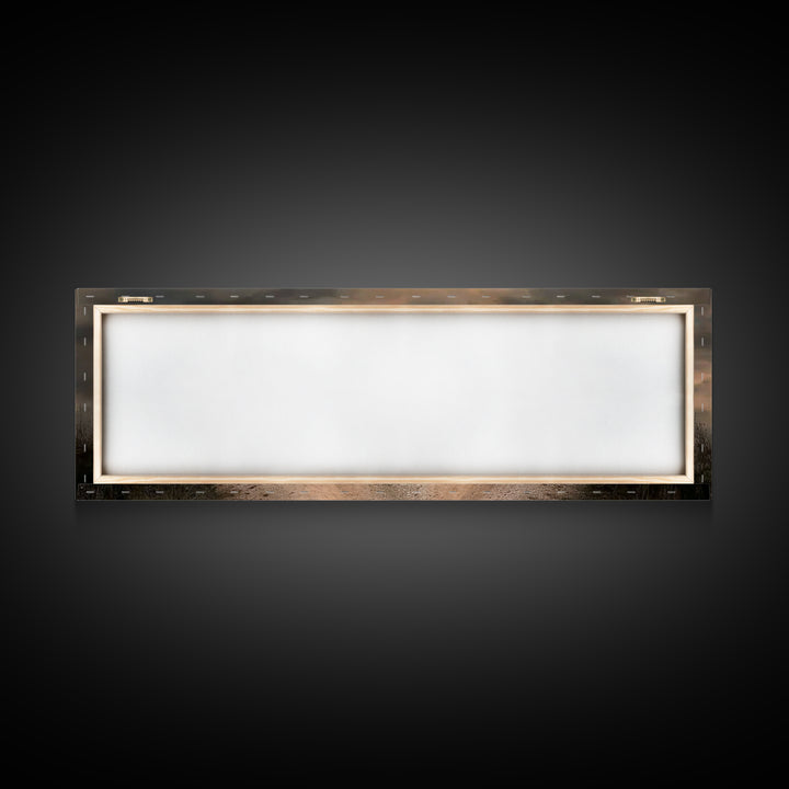Savior’s Evening Path – Framed Canvas Print – Christian Wall Art – Christian Art Canvas – Panoramic Frame – Christian Christmas Art – Jesus
