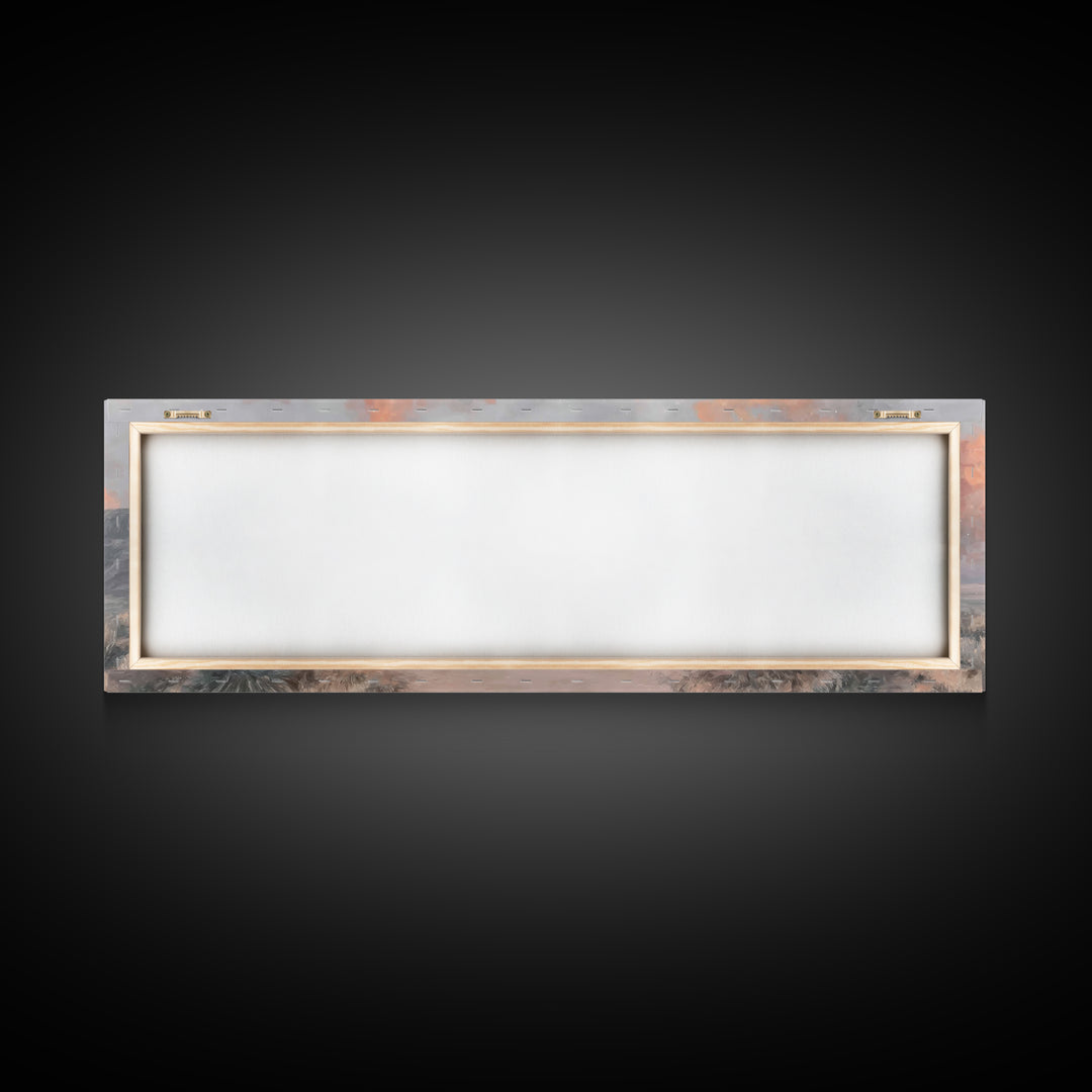 The Guiding Star – Framed Canvas Print – Panoramic Art – Christian Wall Art – Christian Art Canvas – Christmas Art – Jesus Painting