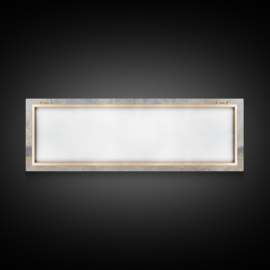 Morning Star Pilgrims – Framed Canvas Print – Panoramic Frame – Christian Wall Art – Christian Art Canvas – Christmas Art – Christian Paint