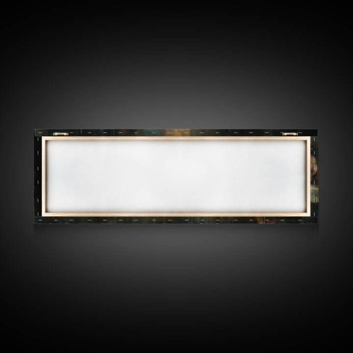 Sacred Supper Glow | Framed Canvas Print | Christian Wall Art | Christian Art Canvas | Panoramic Frame | Christian Painting