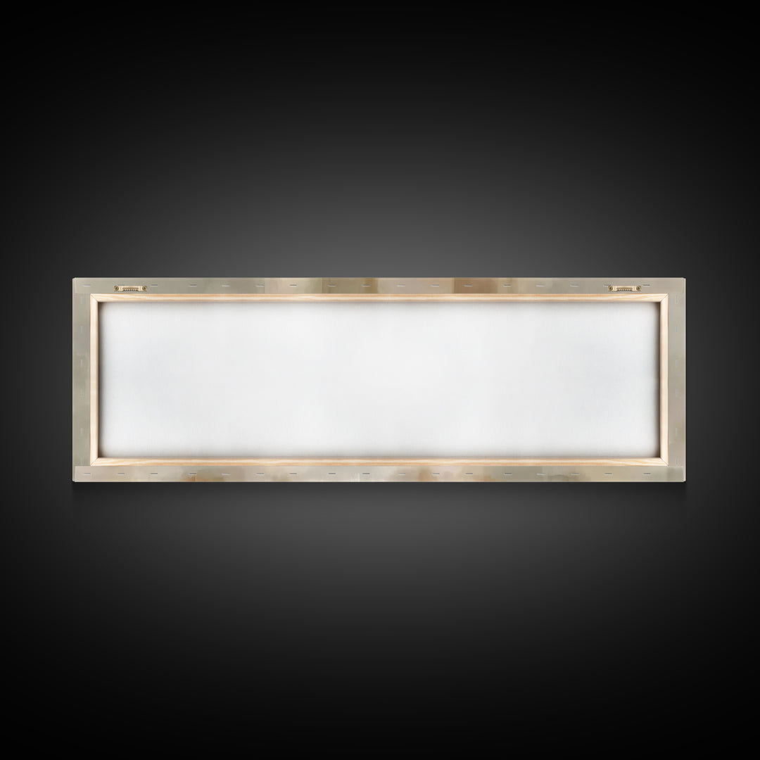 Table Of Mercy, Framed Canvas Print, Christian Art Canvas, Christian Wall Art, Panoramic Art, Christian Christmas Art