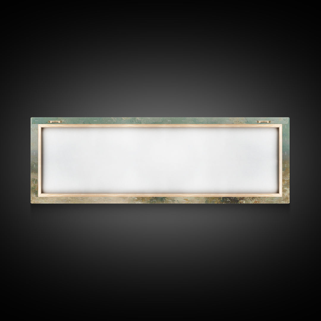 Desert Pilgrims – Framed Canvas Print – Christian Wall Art – Panoramic Art – Jesus Painting – Christian Art Canvas