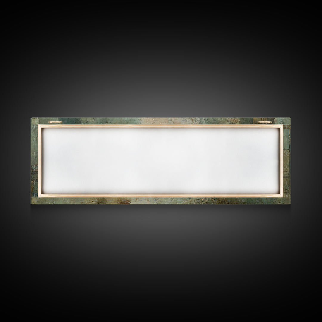 Table Of Fellowship, Framed Canvas Print, Christian Wall Art, Christian Art Canvas, Panoramic Frame, Christian Christmas Art