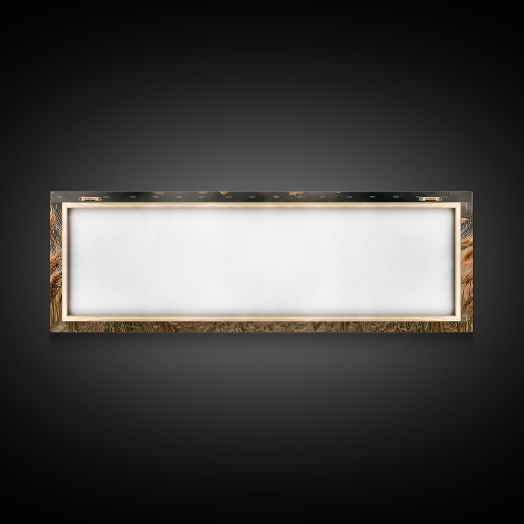 Wheatland Cross | Framed Canvas Print | Christian Wall Art | Christian Art Canvas | Panoramic Painting | Christian Art Gift