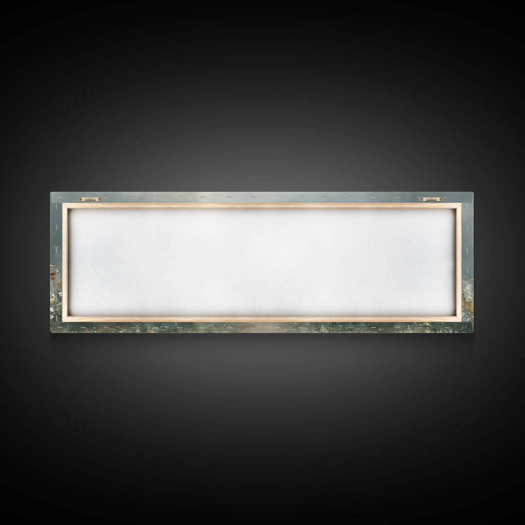 Calm Morning Grace , Framed Canvas Print, Christian Wall Art, Jesus Painting, Panoramic Art, Christian Art Canvas, Christian Christmas Art,