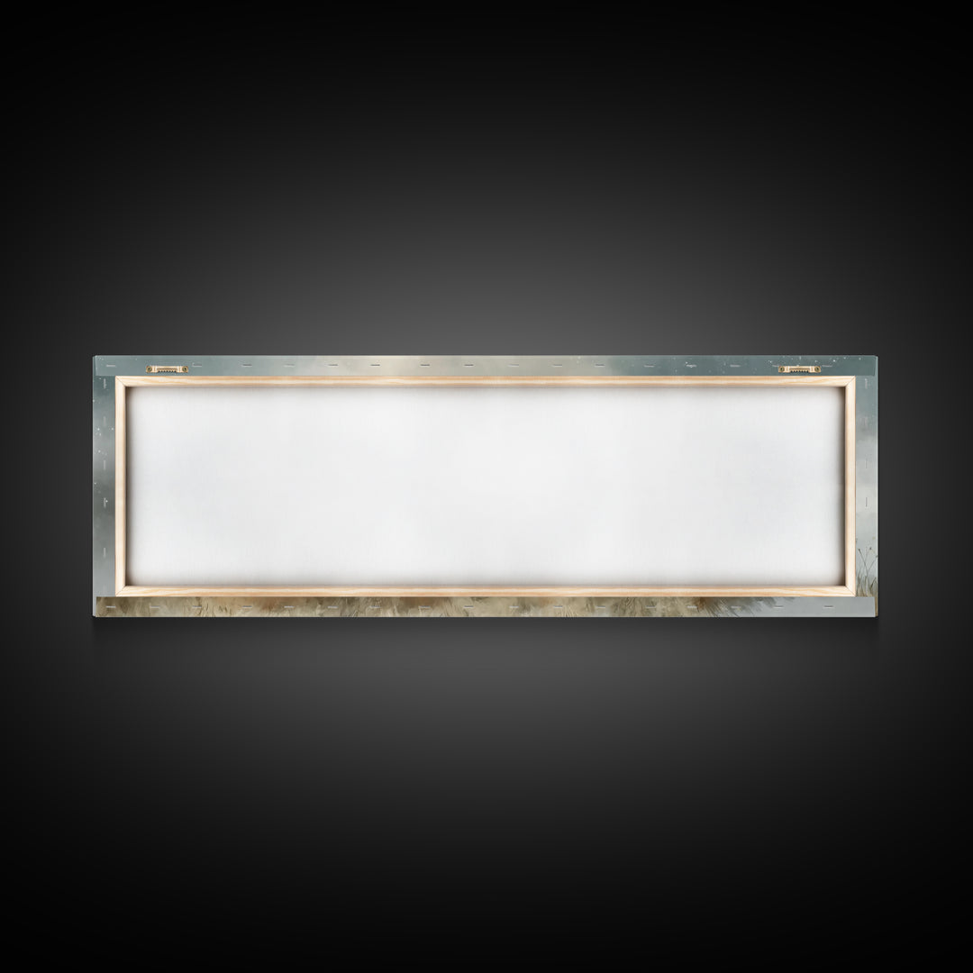 Heavenly Flock , Framed Canvas Print, Panoramic Art, Christian Wall Art, Christian Art Canvas, Christian Christmas Art, Subtle Christian Ar
