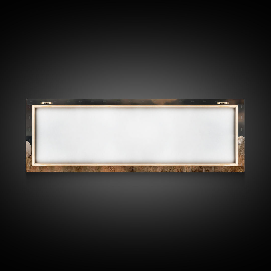 Evening Flock Grace – Framed Canvas Print – Panoramic Art – Christian Wall Art – Christian Art Canvas – Subtle Christian Art – Christmas Ar