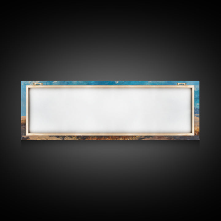 Holy Caravan – Framed Canvas Print – Christian Art Canvas – Jesus Painting – Panoramic Painting – Christian Wall Art