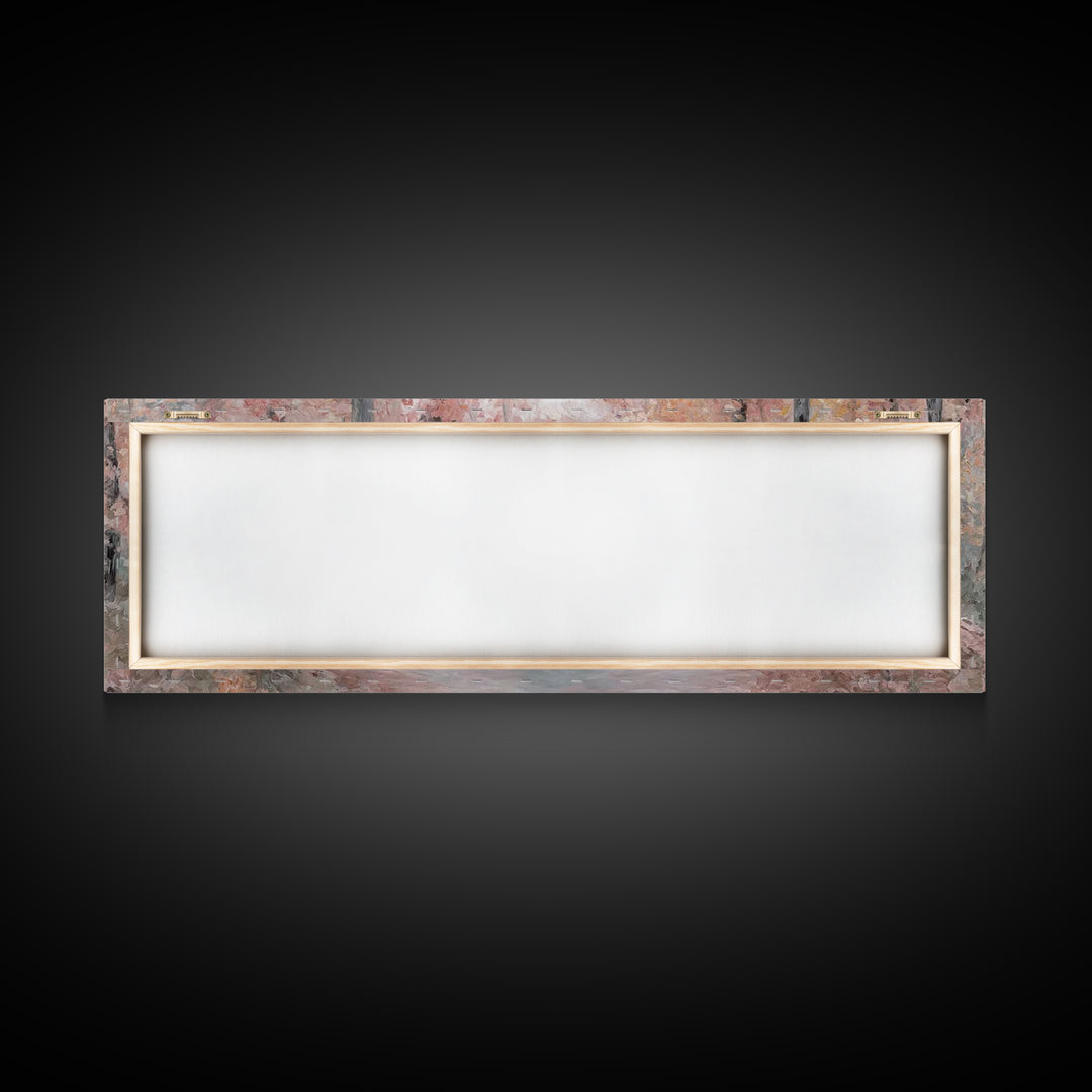 Radiant Grove Walk - Framed Canvas Print - Panoramic Wall Art - Christian Art Canvas - Christian Wall Art - Jesus Painting - Christian Deco