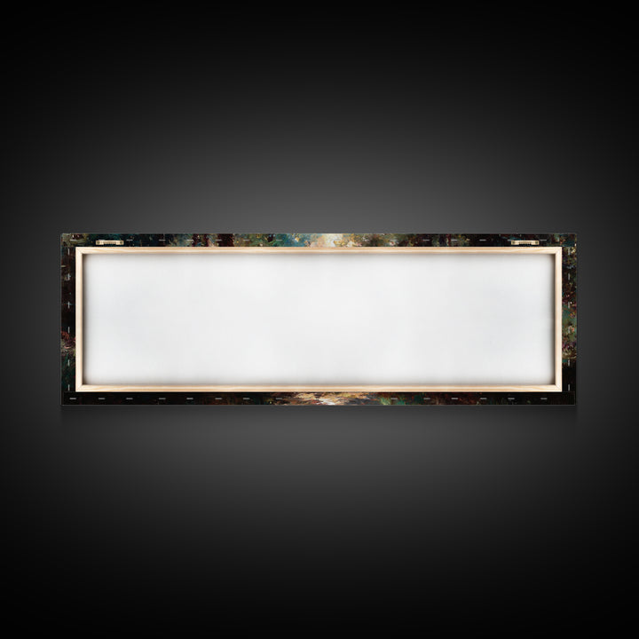 Light of the Forest | Framed Canvas Print | Panoramic Painting | Christian Wall Art | Christian Canvas | Jesus Painting | Christian Art Pri