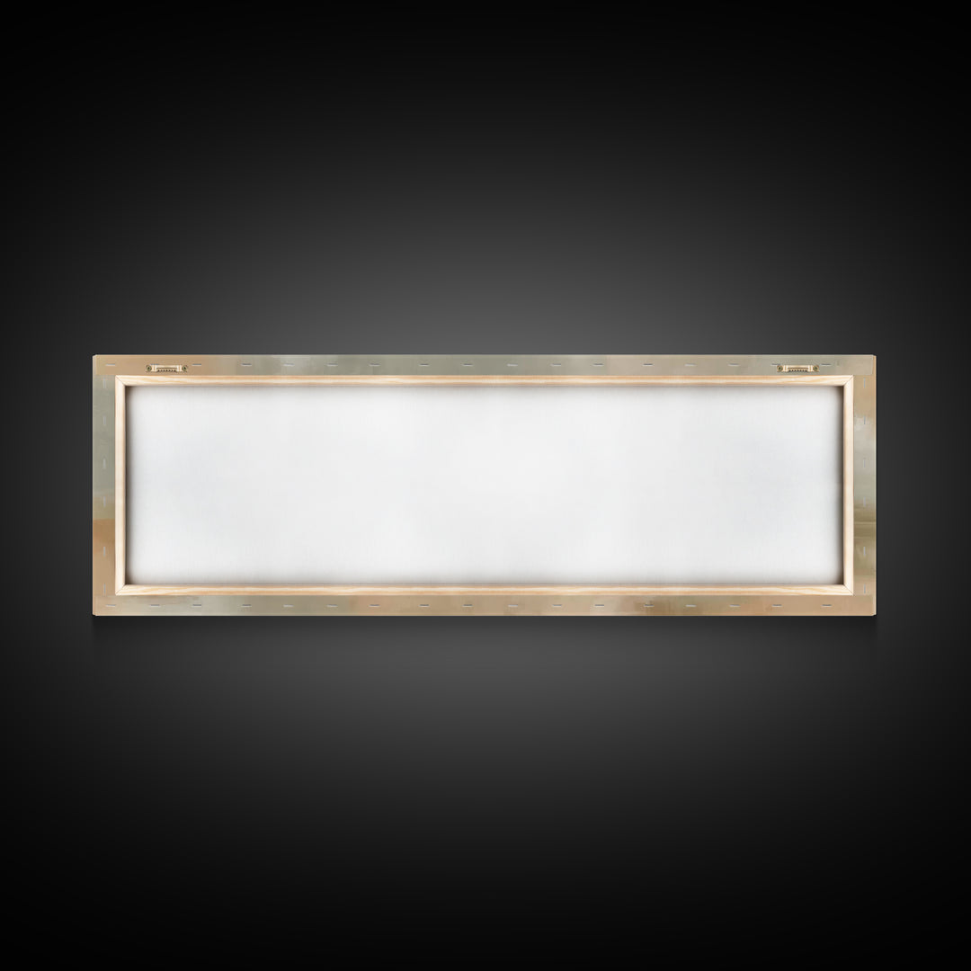 Wandering Saints | Framed Canvas Print | Christian Wall Art | Jesus Painting | Panoramic Art | Christian Art Canvas