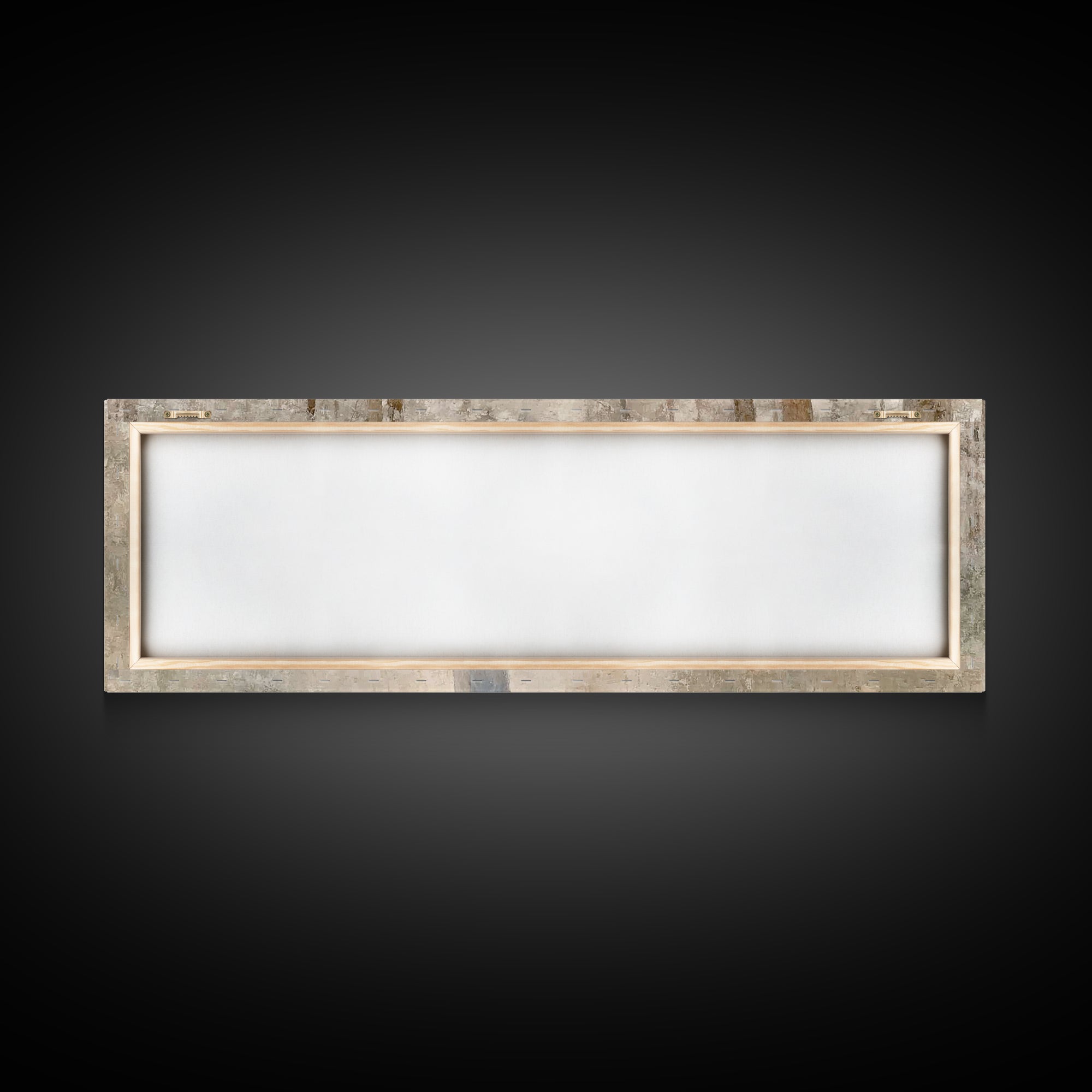Soft Winter Walk - Framed Canvas Print - Panoramic Art - Christian Art Canvas - Christian Wall Art - Jesus Painting - Subtle Christian Art
