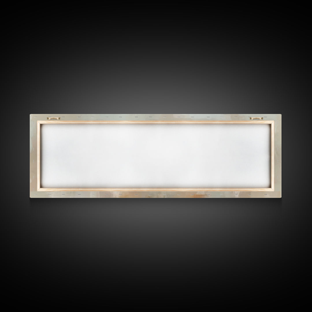Quiet Supper Silhouettes | Framed Canvas Print | Panoramic Wall Art | Christian Art Canvas | Christian Painting | Christian Wall Art | Mood