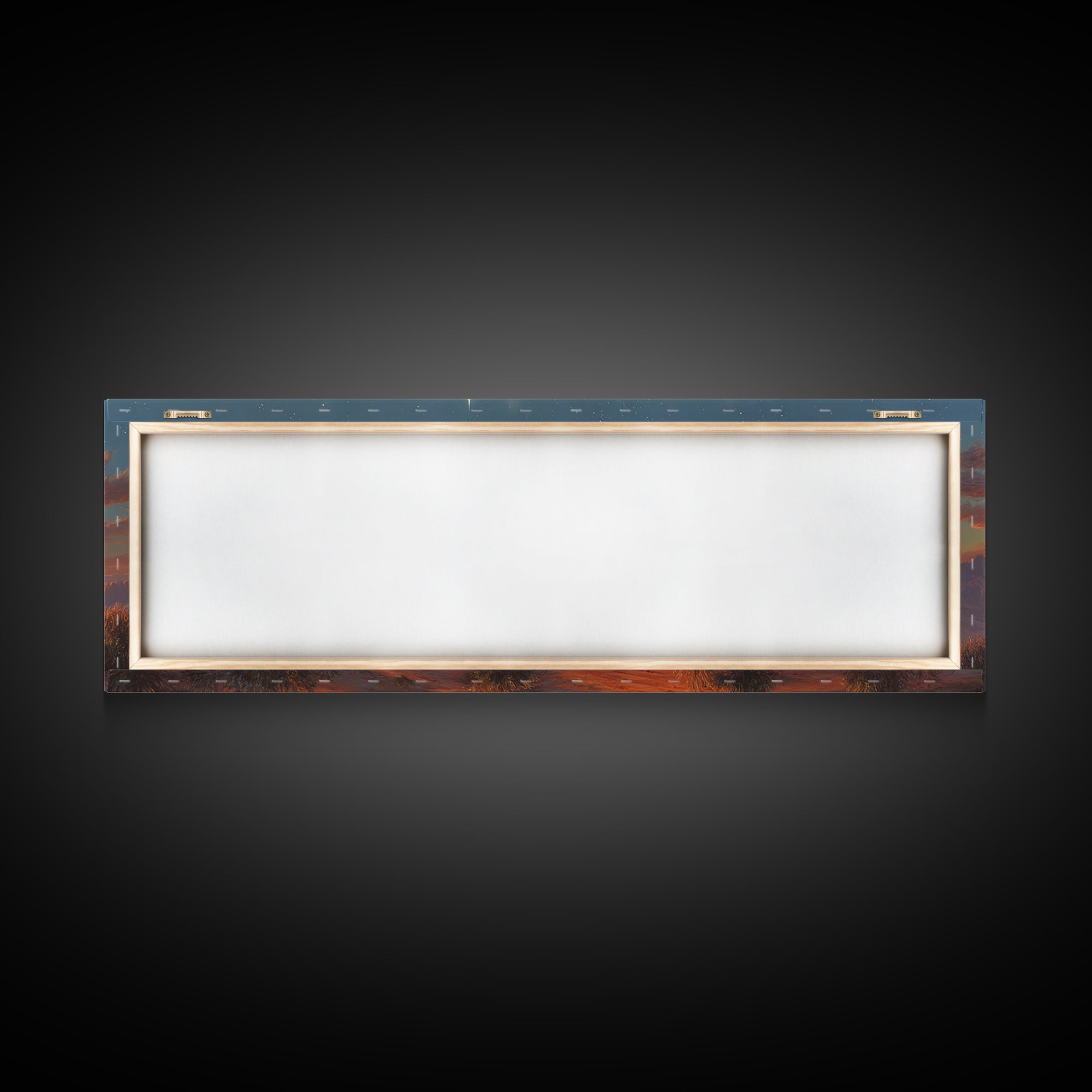Silent Travelers, Framed Canvas Print, Christian Art Canvas, Panoramic Print, Jesus Painting, Christian Wall Art