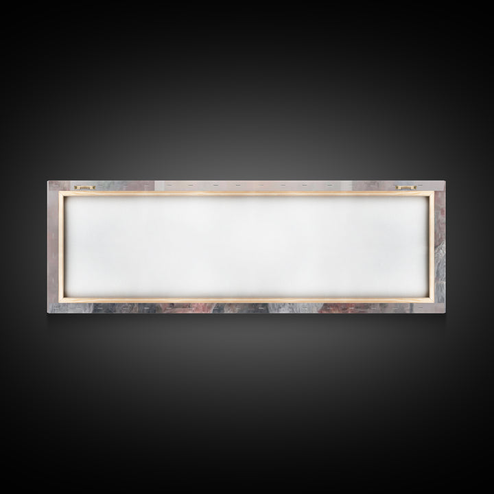 Table Of Eternal Grace, Framed Canvas Print, Panoramic Art, Christian Wall Art, Jesus Painting, Christian Art Canvas, Christian Christmas A