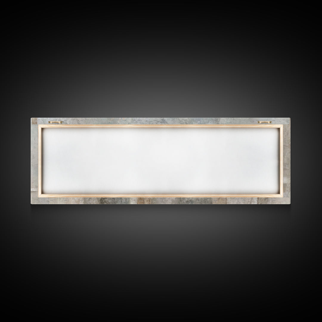 Quiet Table Fellowship – Framed Canvas Print – Panoramic Wall Art – Christian Art Canvas – Jesus Painting – Christmas Wall Art – Christian