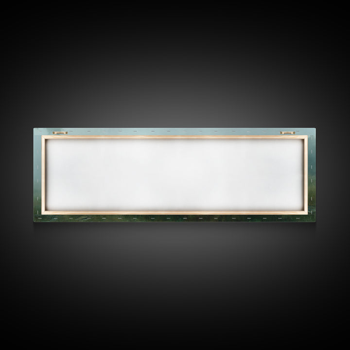 Shepherds In Mist | Framed Canvas Print | Panoramic Art | Christian Wall Art | Christian Art Canvas | Jesus Painting | Subtle Christian Art