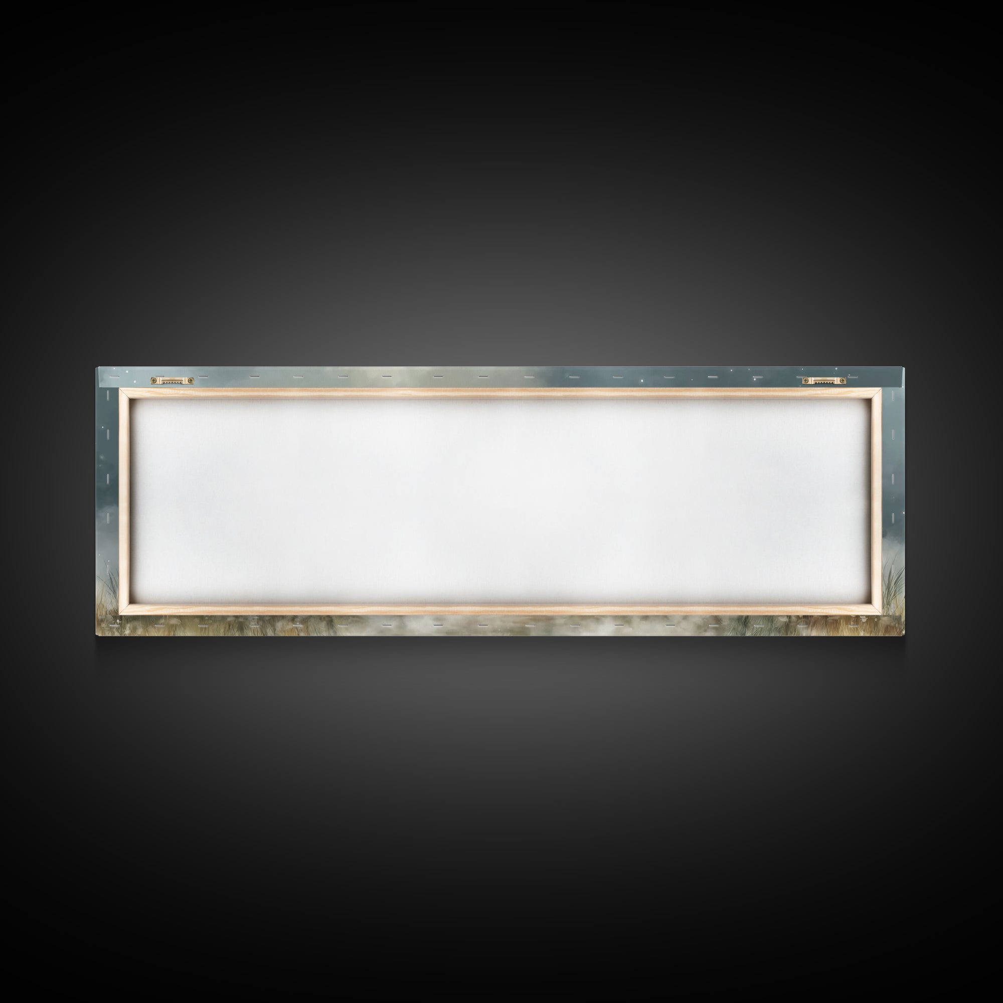 Starry Night Flock – Framed Canvas Print – Panoramic Wall Art – Christian Art Canvas – Christian Christmas Art – Jesus Painting – Christian
