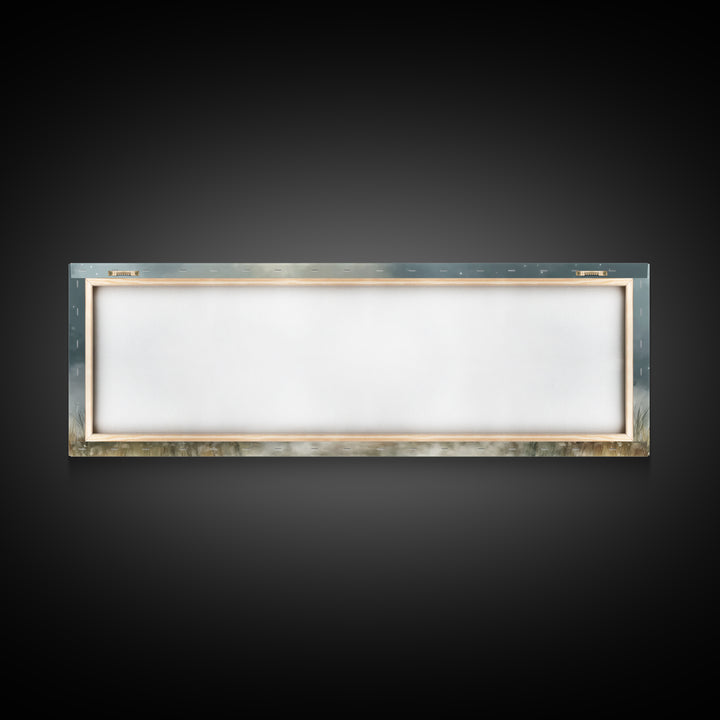 Starry Night Flock – Framed Canvas Print – Panoramic Wall Art – Christian Art Canvas – Christian Christmas Art – Jesus Painting – Christian