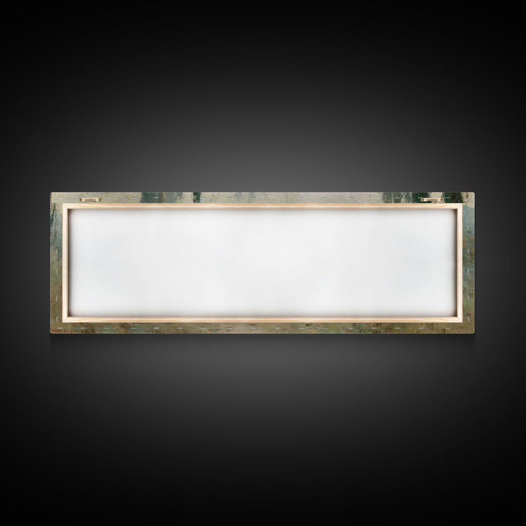 Morning Path Grace – Framed Canvas Print – Panoramic Print – Christian Art – Jesus Canvas Art – Christian Christmas Art – Christian Art Can
