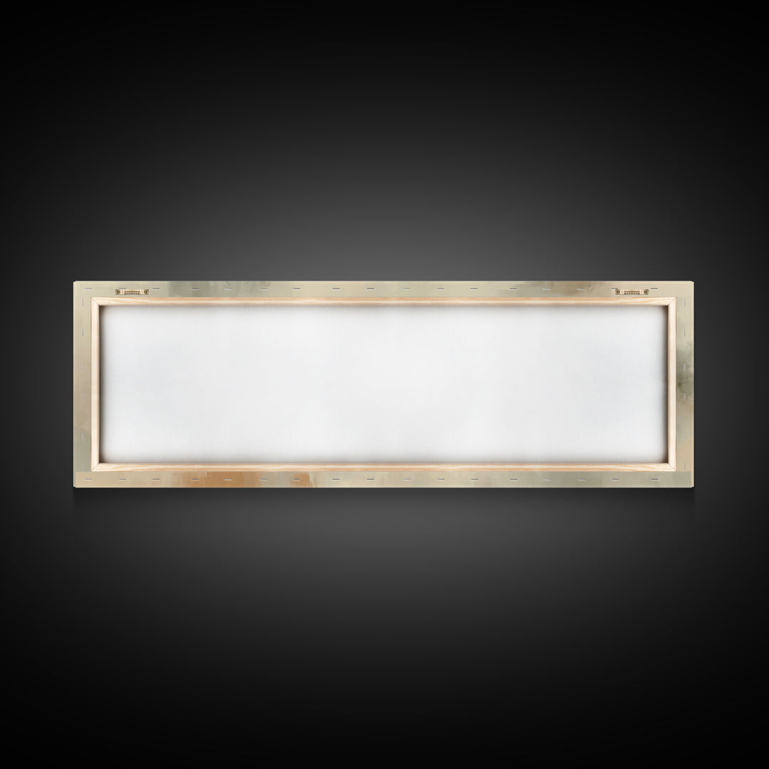 Dawnlit Journey | Framed Canvas Print | Panoramic Painting | Christian Wall Art | Jesus Painting | Christian Art Canvas | Christian Gift