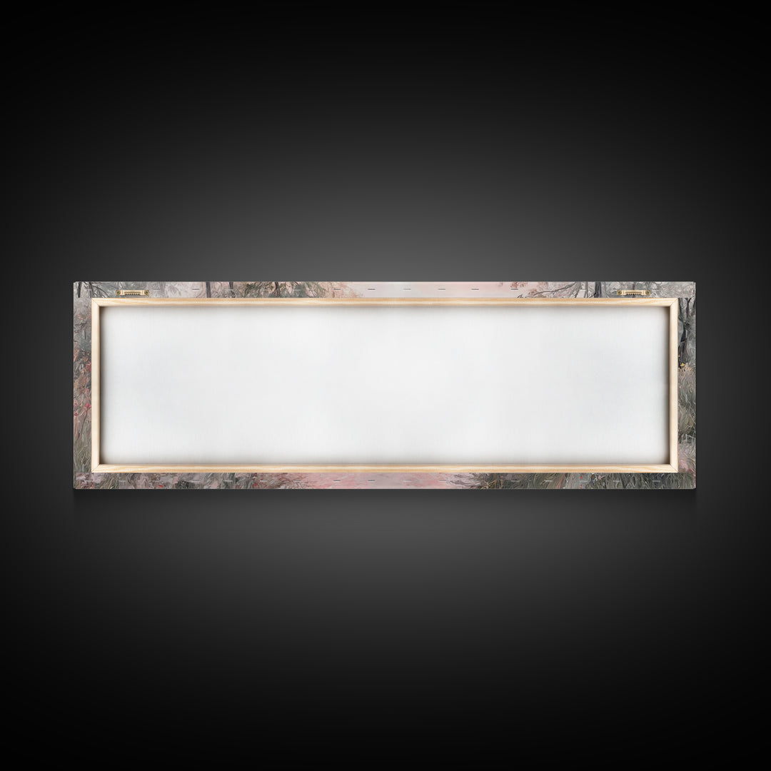 Sunrise Walk Home – Framed Canvas Print – Panoramic Wall Art – Jesus Canvas Art – Christian Art – Christian Gift Ideas – Modern Christian A