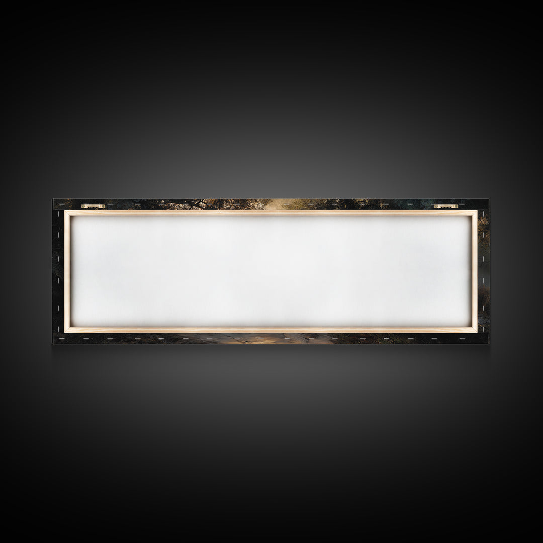 The Wandering Light – Framed Canvas Print – Christian Wall Art – Jesus Painting – Panoramic Art – Christian Christmas Art – Christian Decor