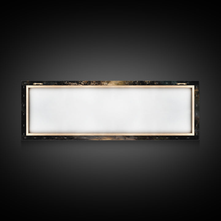 The Wandering Light – Framed Canvas Print – Christian Wall Art – Jesus Painting – Panoramic Art – Christian Christmas Art – Christian Decor