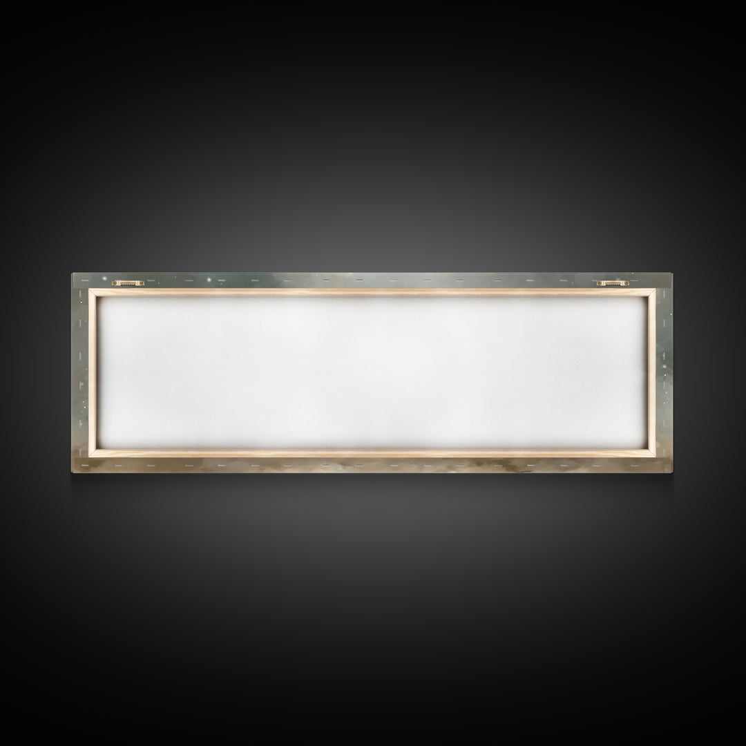 Heaven’s Gentle Care | Framed Canvas Print | Christian Art Canvas | Christmas Art | Panoramic Wall Art | Christian Decorations | Christian