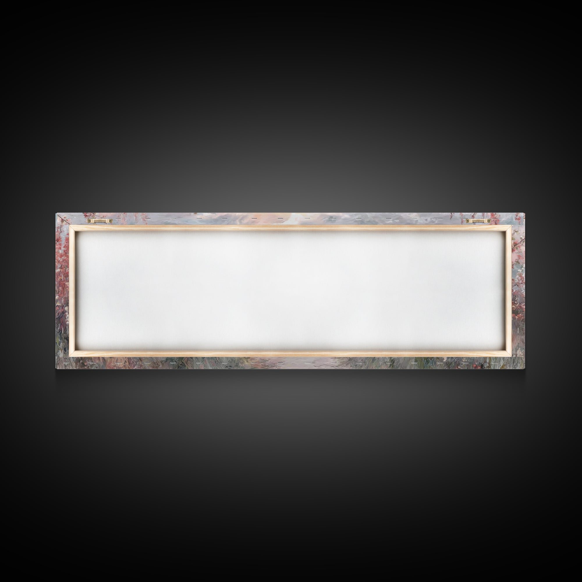 Blossoms Of Grace – Framed Canvas Print – Christian Wall Art – Jesus Painting – Panoramic Art – Christian Art Canvas – Christmas Art