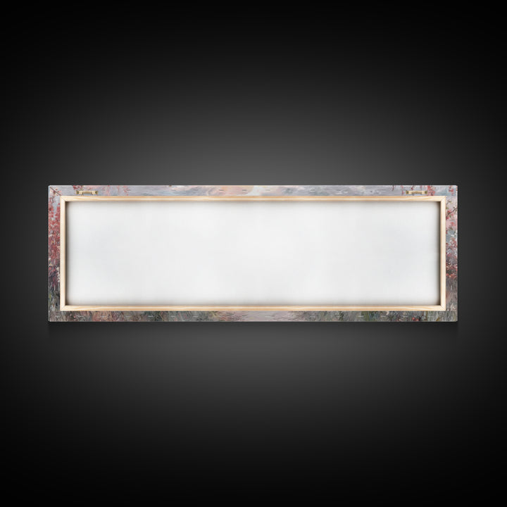 Blossoms Of Grace – Framed Canvas Print – Christian Wall Art – Jesus Painting – Panoramic Art – Christian Art Canvas – Christmas Art