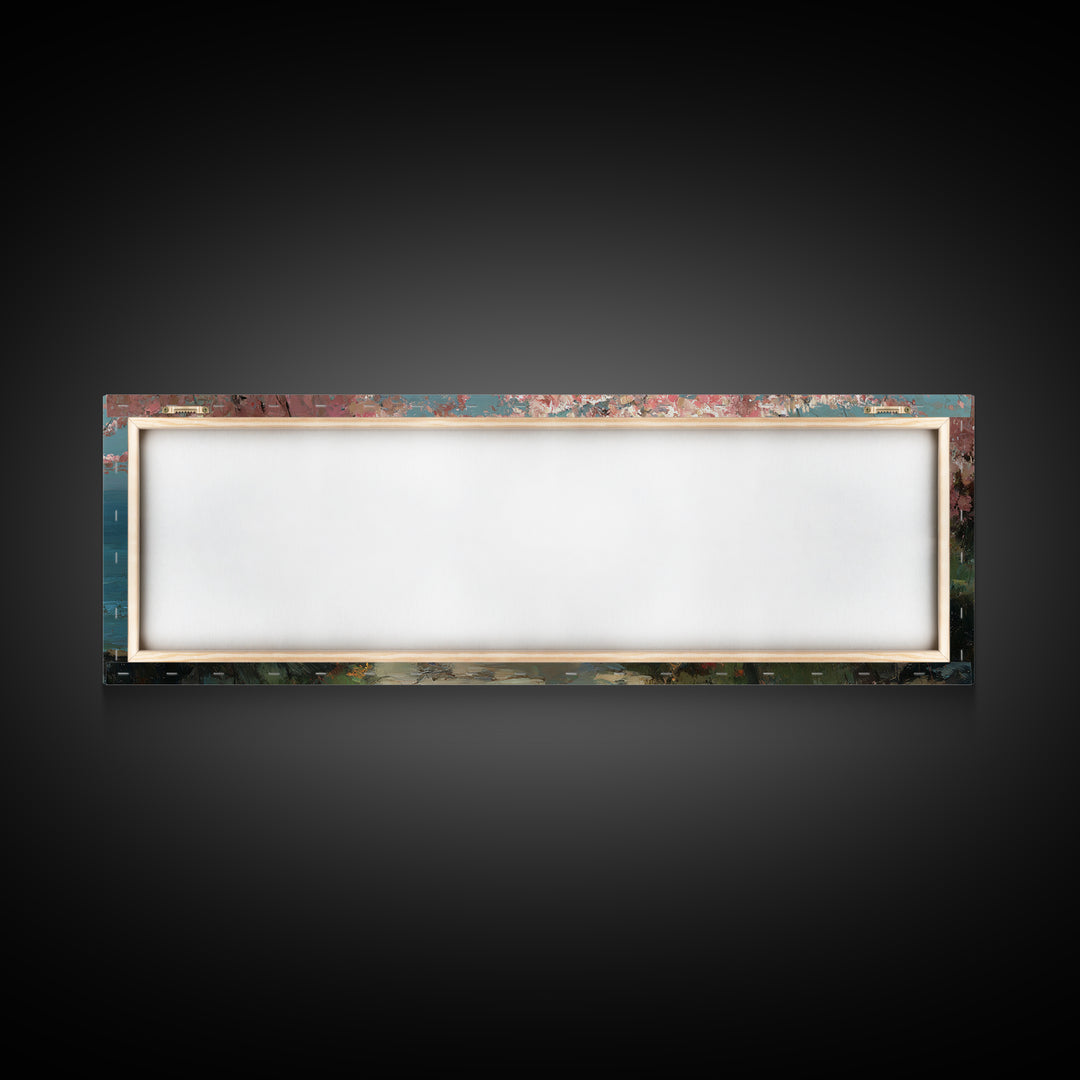Path Of Hope | Framed Canvas Print | Christian Wall Art | Panoramic Painting | Jesus Art Print | Christian Art Canvas | Christmas Art