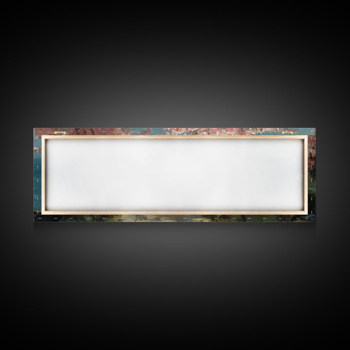Path Of Hope | Framed Canvas Print | Christian Wall Art | Panoramic Painting | Jesus Art Print | Christian Art Canvas | Christmas Art