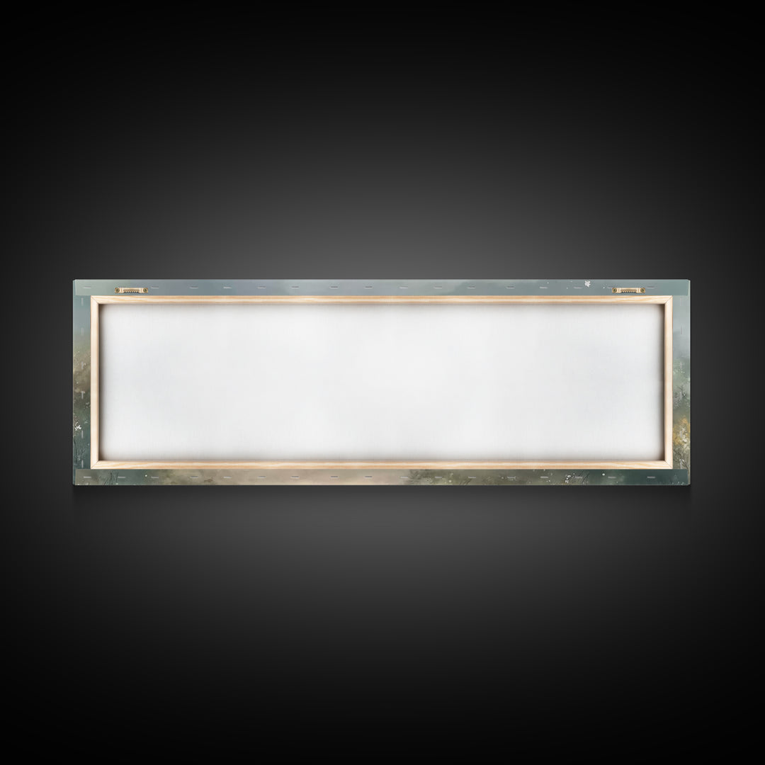 Garden Of Calm – Framed Canvas Print – Christian Painting – Panoramic Wall Art – Jesus Canvas Art – Christian Decor – Christmas Art