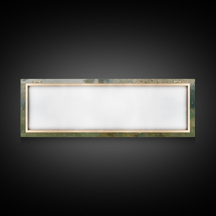 Pastoral Spring Light, Framed Canvas Print, Christian Wall Art, Panoramic Painting, Jesus Canvas Art, Christian Art Canvas, Christmas Art