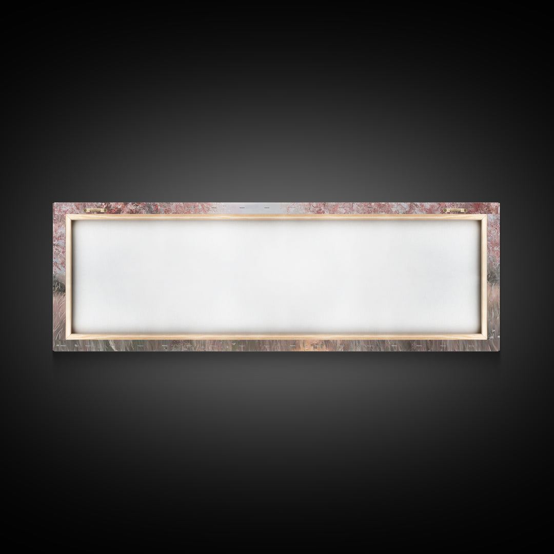 Garden Of Promise, Framed Canvas Print, Christian Art Canvas, Panoramic Wall Art, Jesus Painting, Christian Wall Art, Christmas Art