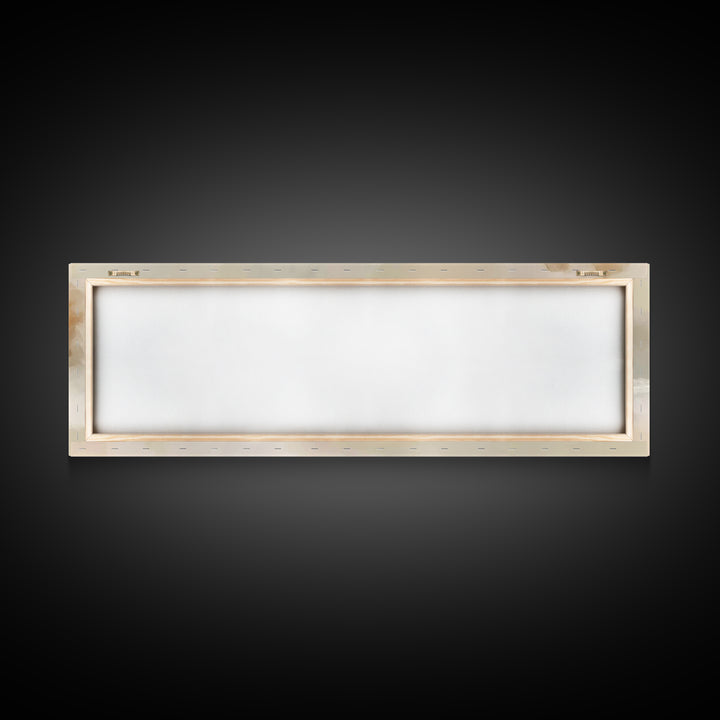 Warm Winter Stroll – Framed Canvas Print – Panoramic Art – Christian Wall Art – Minimalist Christian Art – Christian Art Canvas – Christmas