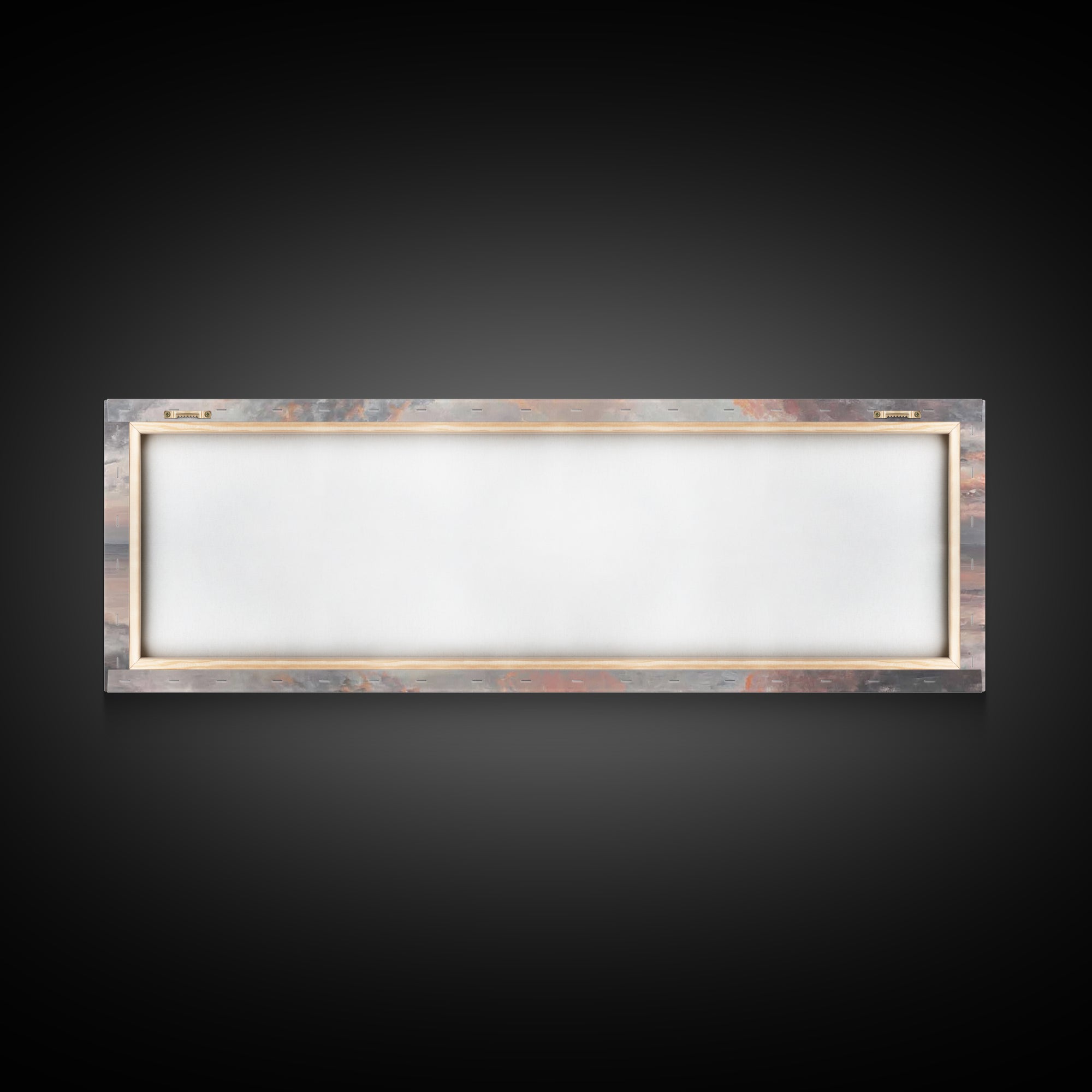 Radiant Cross Sky | Framed Canvas Print | Christian Art Canvas | Panoramic Wall Art | Christian Painting | Christian Decor | Christmas Art