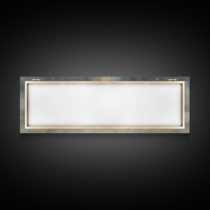 Starry Holy Night, Framed Canvas Print, Christian Wall Art, Panoramic Painting, Christian Christmas Art, Christian Art Print, Jesus Canvas