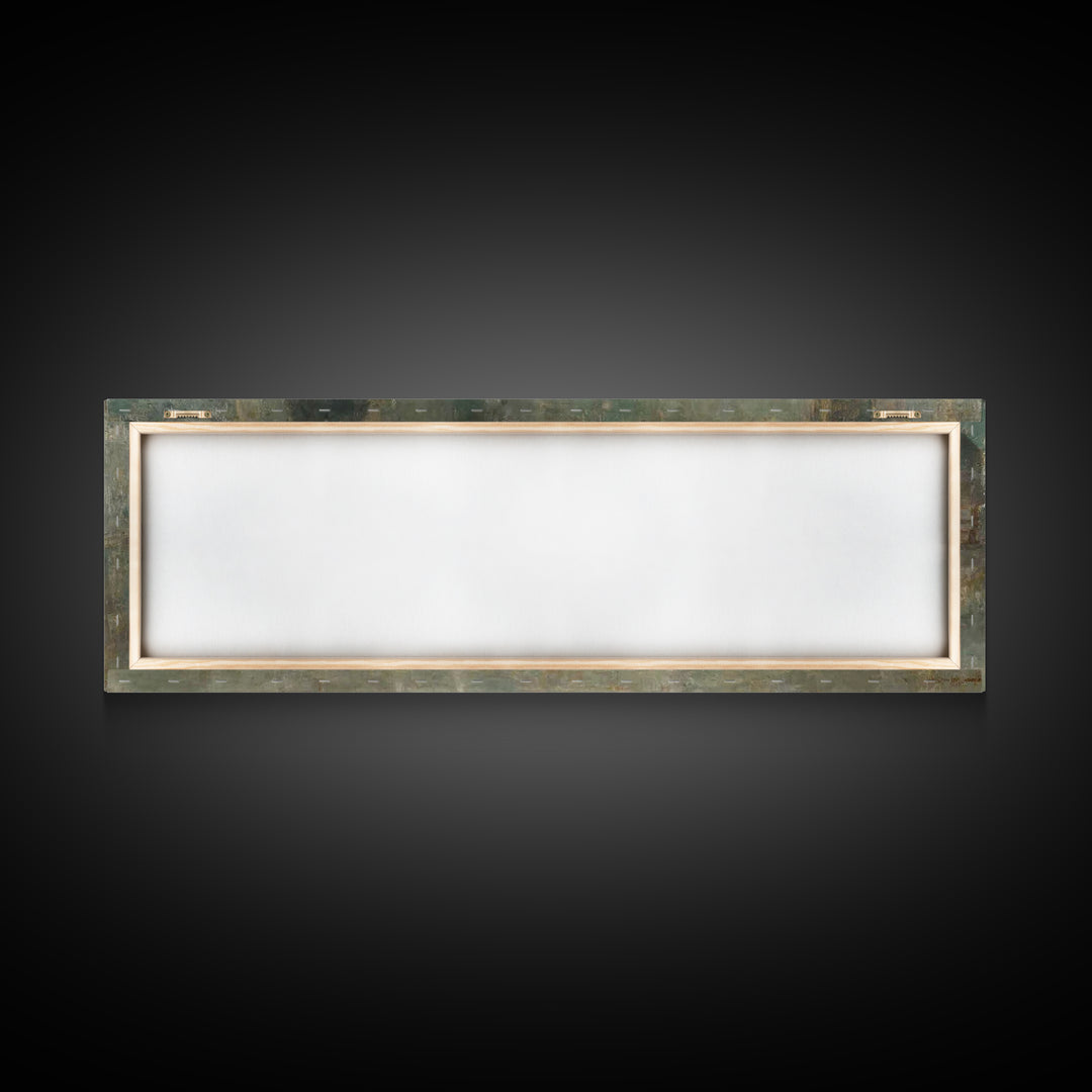 Holy Night Hope – Framed Canvas Print – Christian Wall Art – Birth Of Jesus Painting – Christmas Art – Christian Art Canvas – Panoramic Art