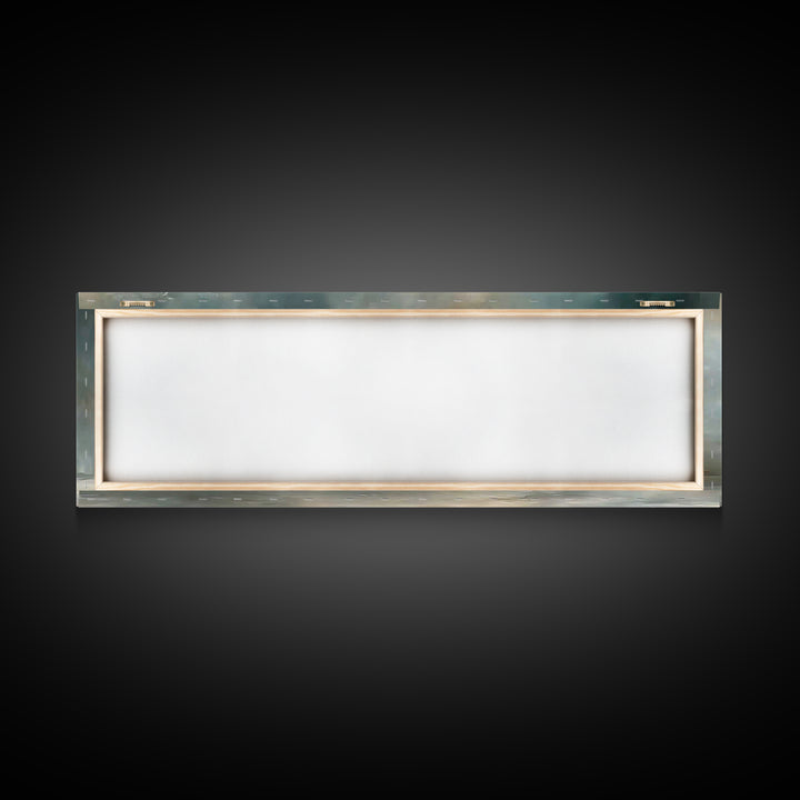 Sanctuary Flame – Framed Canvas Print – Panoramic Print – Christian Christmas Art – Christian Wall Art – Christian Art Canvas